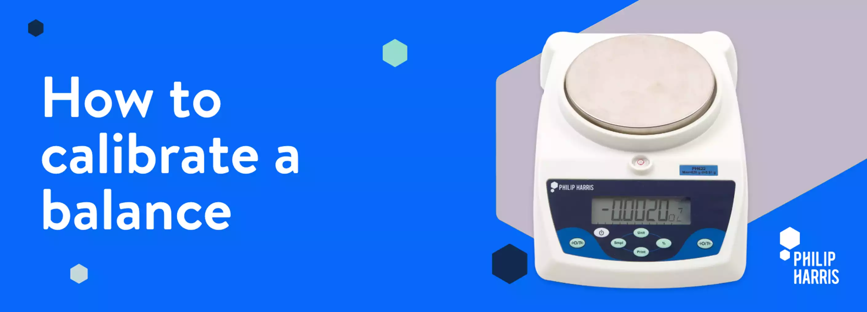 Calibrate and electronic balance